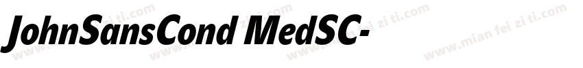 JohnSansCond MedSC字体转换